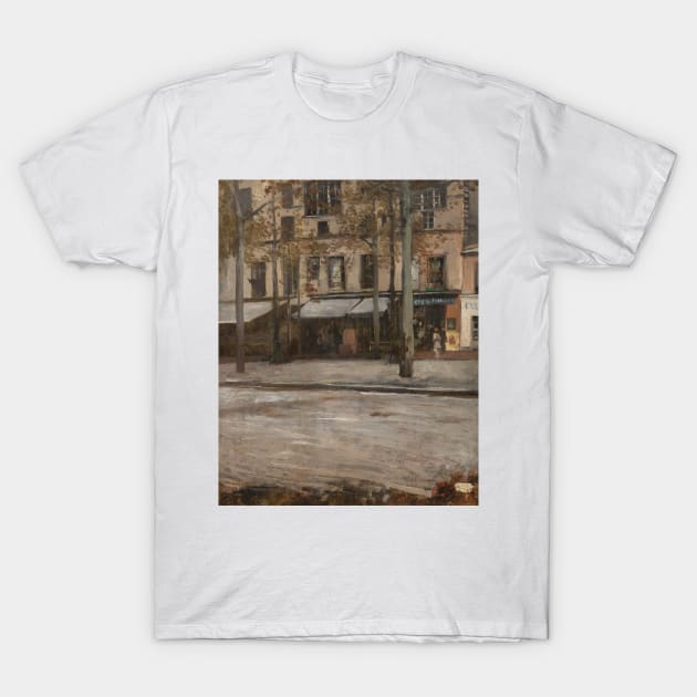 A Street in Paris. Study from Montmartre by Hugo Birger T-Shirt by Classic Art Stall